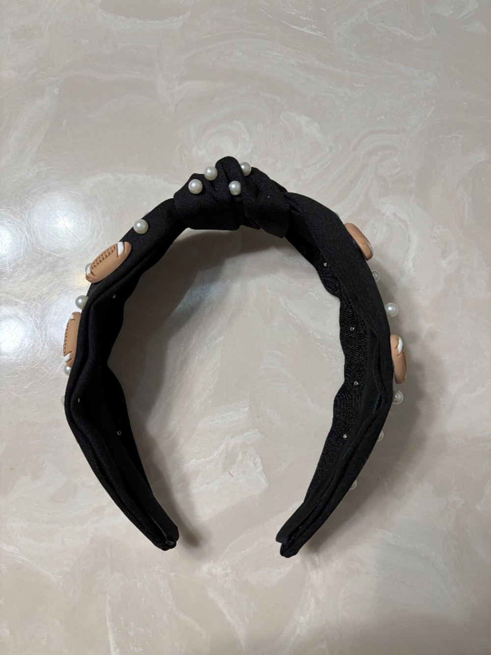Black football headband